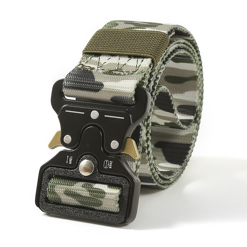 Men's Heavy Duty Release Buttons Tactical Belt - Image 19