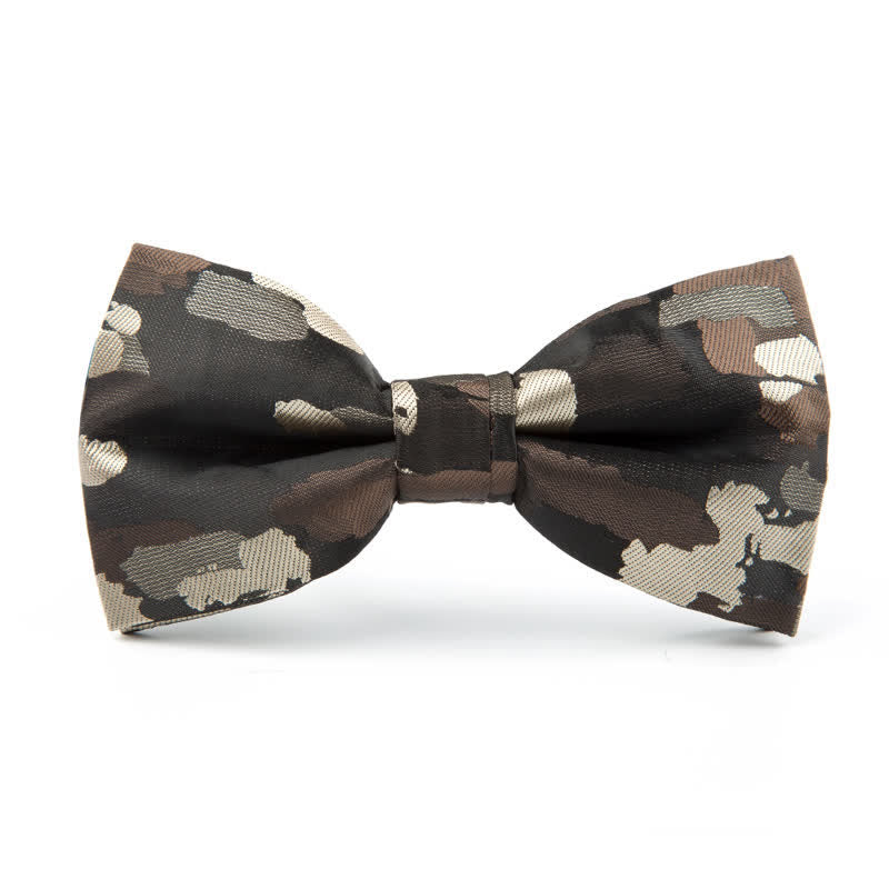 Men's Holiday Decor Graffiti Jacquard Bow Tie - Image 5