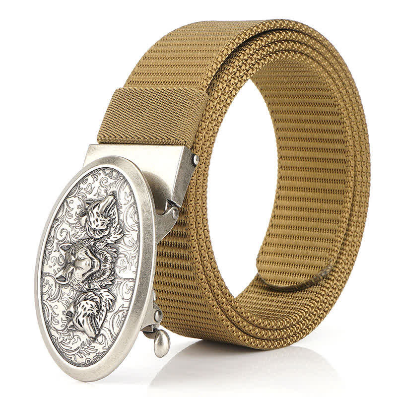 Men's Hungry Wolves Simple Nylon Belt - Image 11