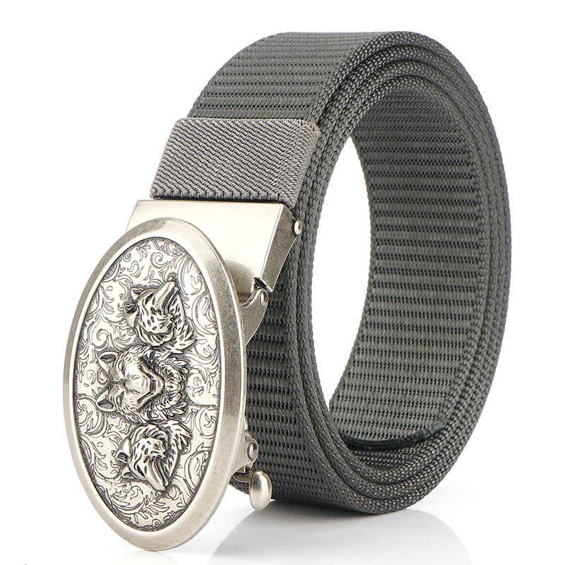 Men's Hungry Wolves Simple Nylon Belt - Image 13