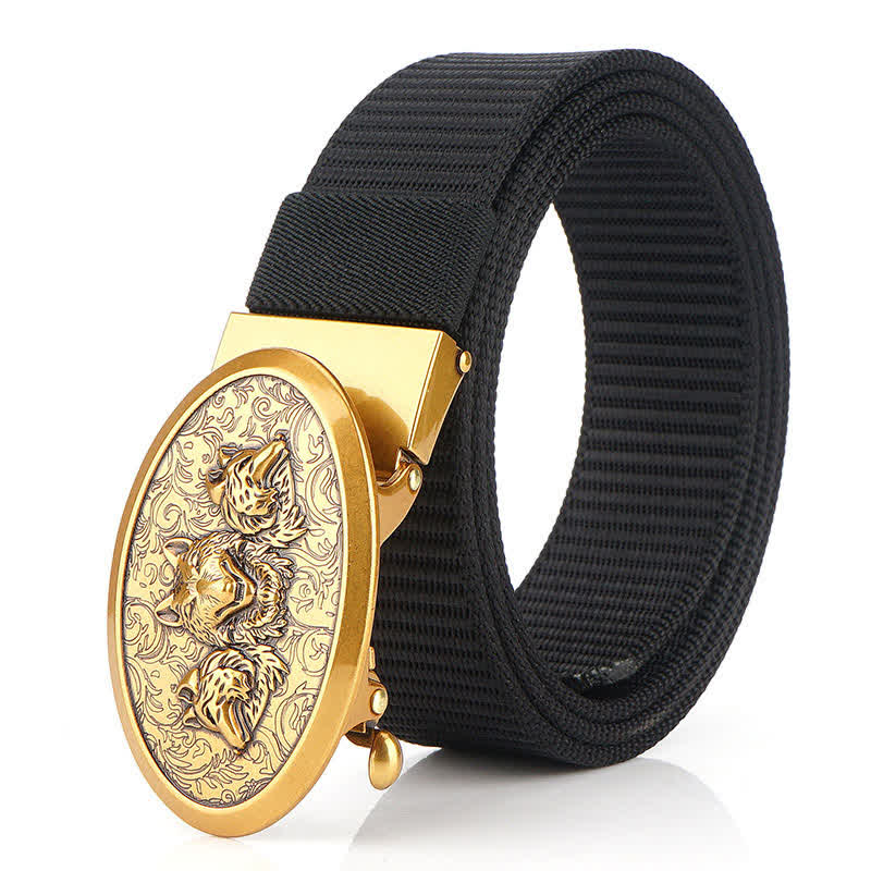 Men's Hungry Wolves Simple Nylon Belt - Image 16