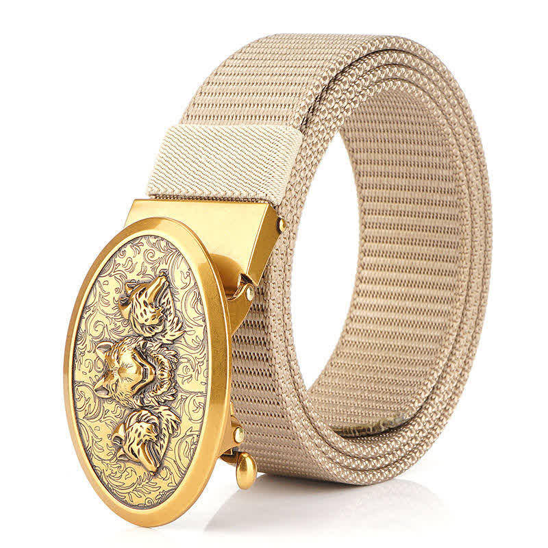 Men's Hungry Wolves Simple Nylon Belt - Image 21