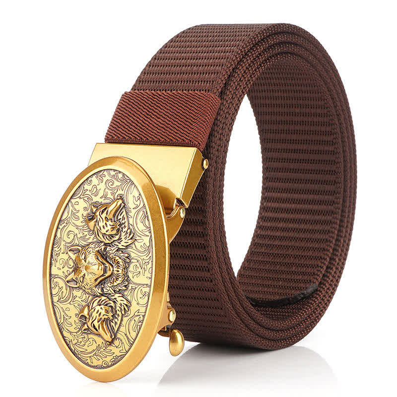 Men's Hungry Wolves Simple Nylon Belt - Image 22