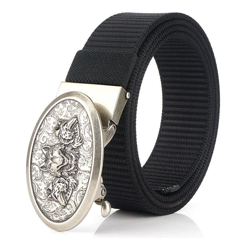 Men's Hungry Wolves Simple Nylon Belt - Image 3