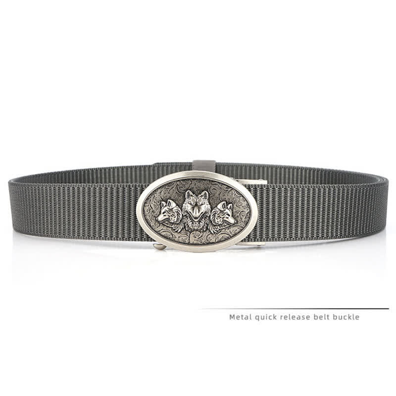 Men's Hungry Wolves Simple Nylon Belt - Image 5