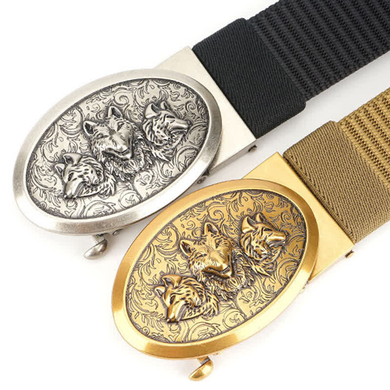 Men's Hungry Wolves Simple Nylon Belt - Image 9