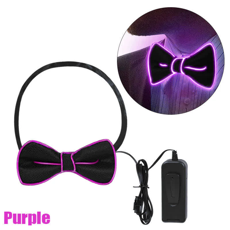 Men's LED Luminous Glowing Bow Tie - Image 13