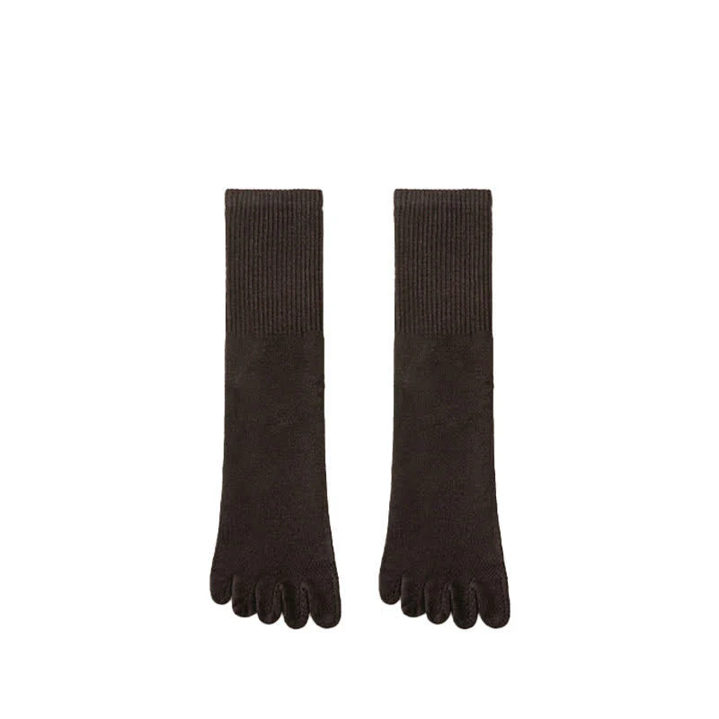 Men's Leisure Split-Toe Wool Blend Athletic Crew Socks - Image 19