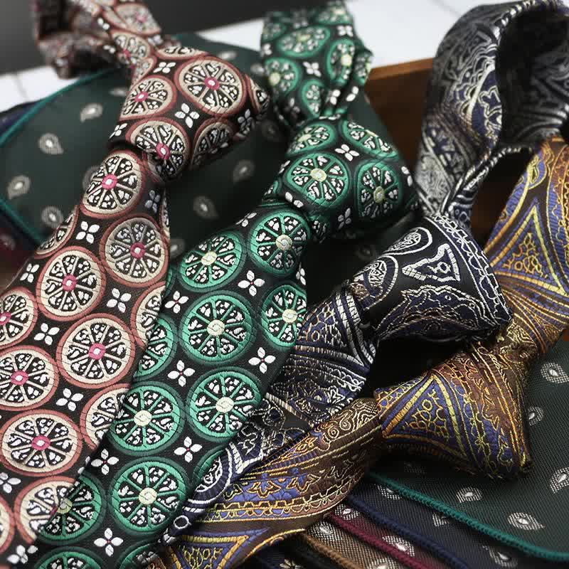 Men's Lemon Cashew Nut Classic Suits Necktie - Image 4