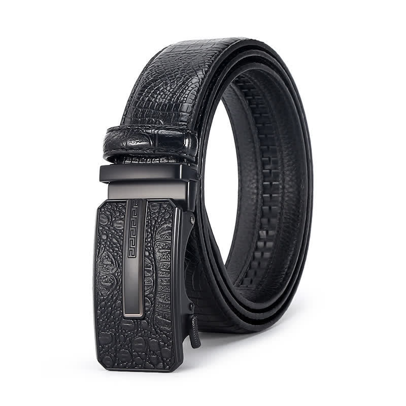Men's Luxury Crocodile Skin Pattern Leather Belt - Image 17