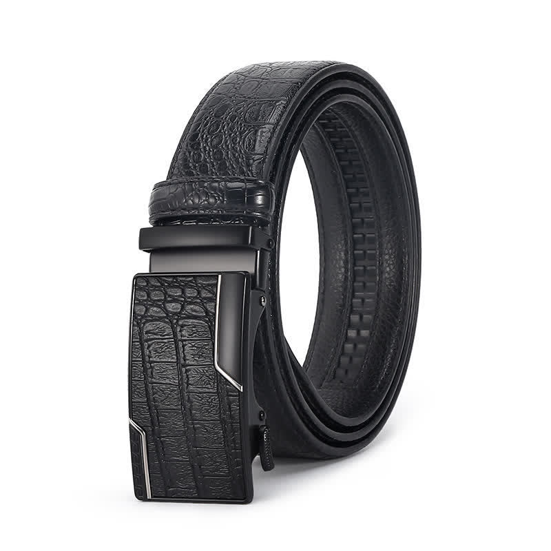 Men's Luxury Crocodile Skin Pattern Leather Belt - Image 18