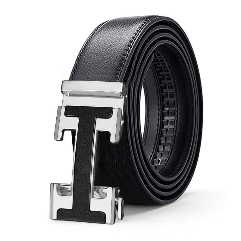 Men's Luxury Embossed Automatic Buckle Leather Belt - Image 13