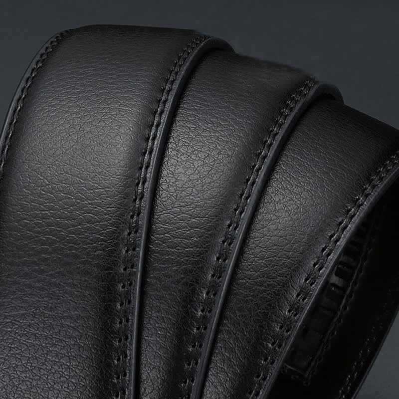 Men's Luxury Embossed Automatic Buckle Leather Belt - Image 6