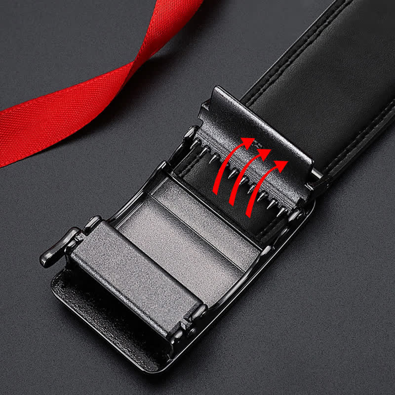 Men's Luxury Embossed Automatic Buckle Leather Belt - Image 7