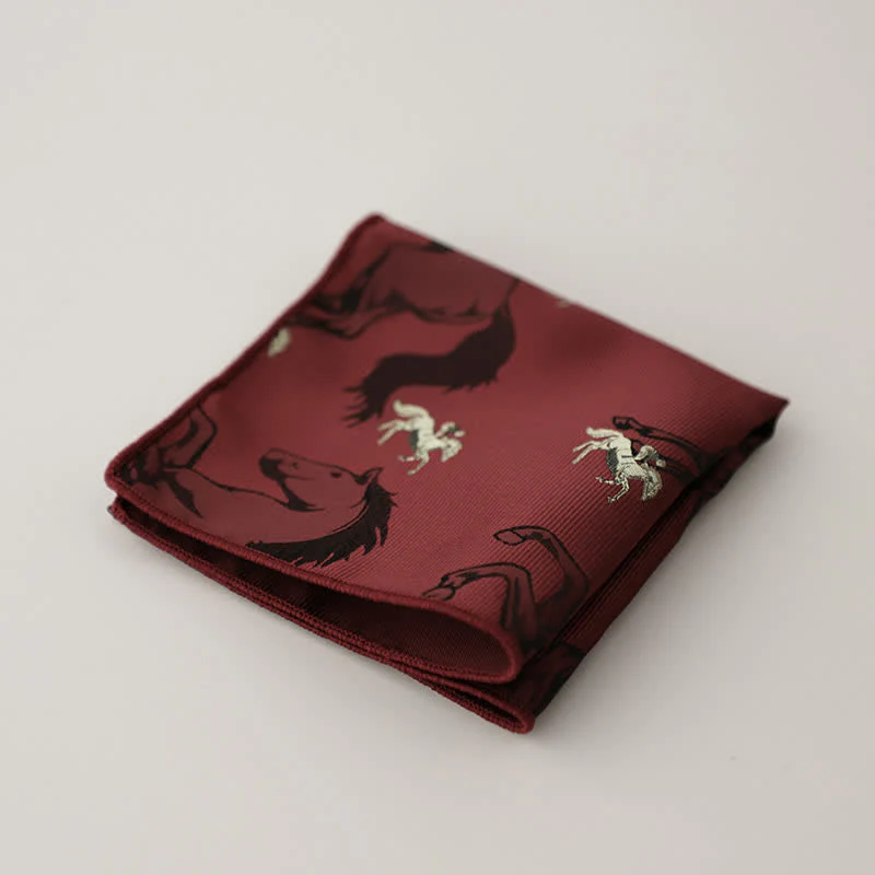 Men's Luxury Floral Motifs Jacquard Pocket Square - Image 10