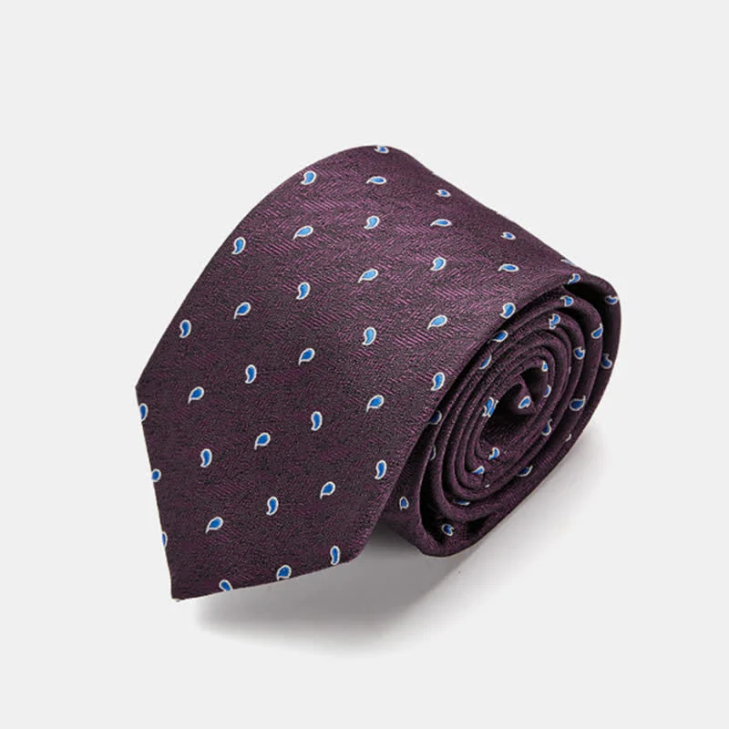 Men's Luxury Micro Paisley Necktie - Image 6