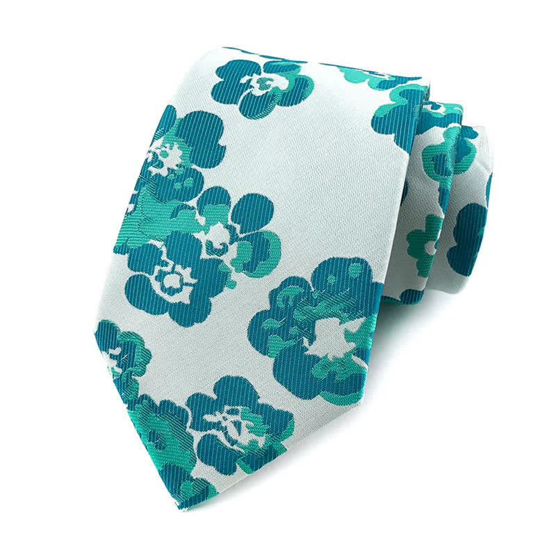 Men's Luxury Modern Floral Necktie - Image 7