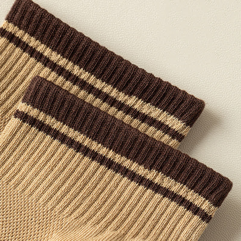 Men's Mesh Ribbed Design Thin Summer Short Socks - Image 10