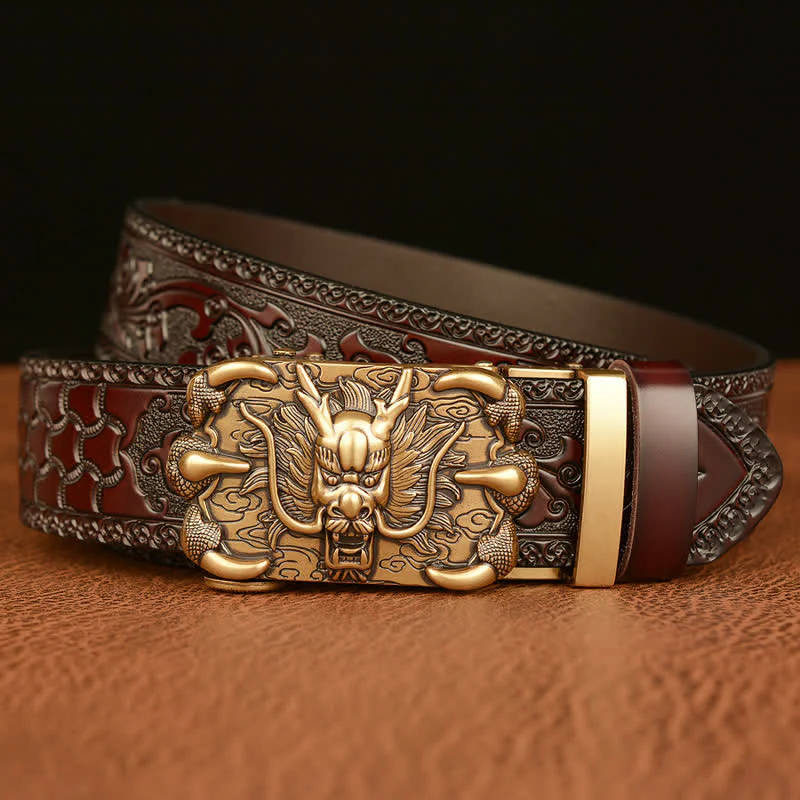 Men's Mighty Dragon Claw Leather Belt - Image 3