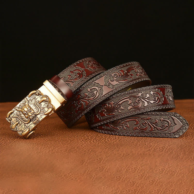 Men's Mighty Dragon Claw Leather Belt - Image 5