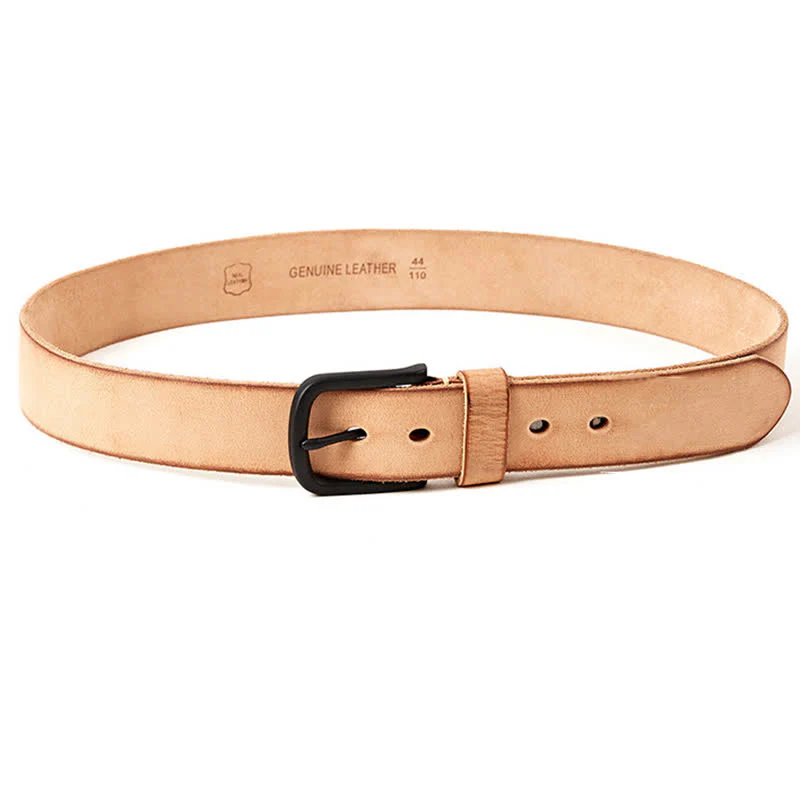 Men's Minimalist Style Dull Polish Leather Belt - Image 12