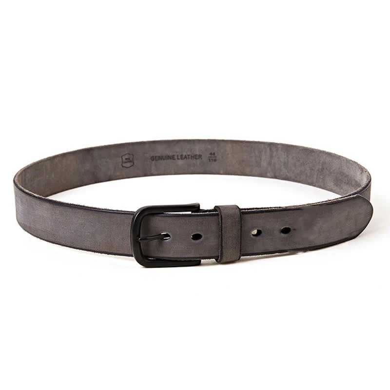 Men's Minimalist Style Dull Polish Leather Belt - Image 18