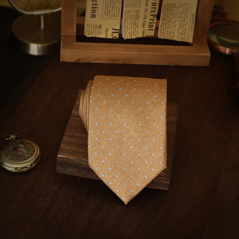 Men's Modern Micro Polka Dots Necktie - Image 2