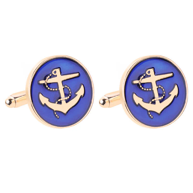 Men's Nautical Boat Anchor Cufflinks - Image 7