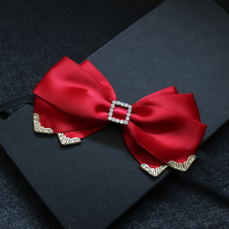 Men's Noble Classical Triple Layered Marriage Bow Tie - Image 3