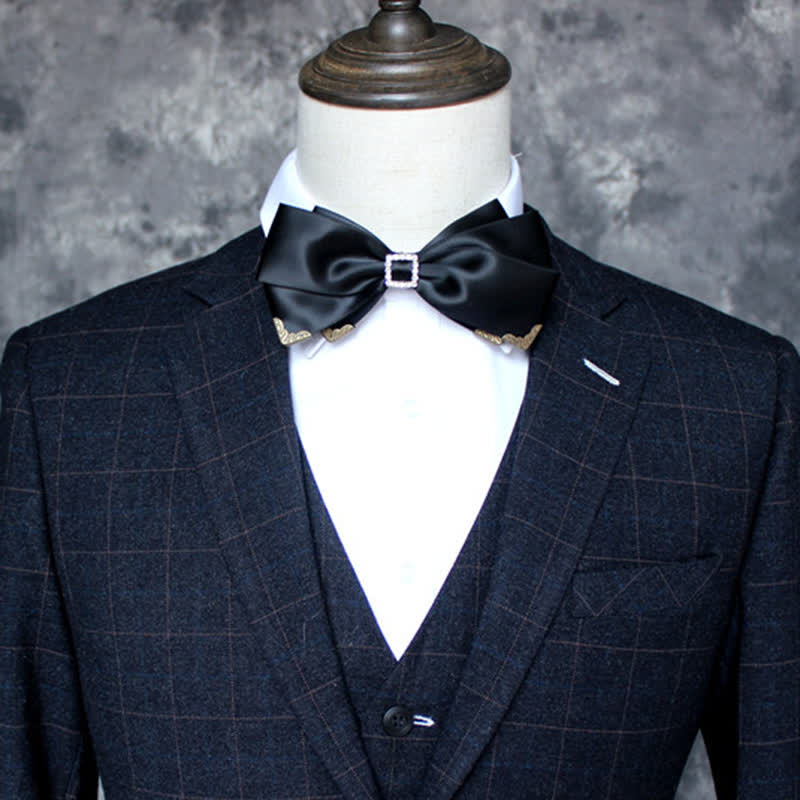 Men's Noble Classical Triple Layered Marriage Bow Tie - Image 6