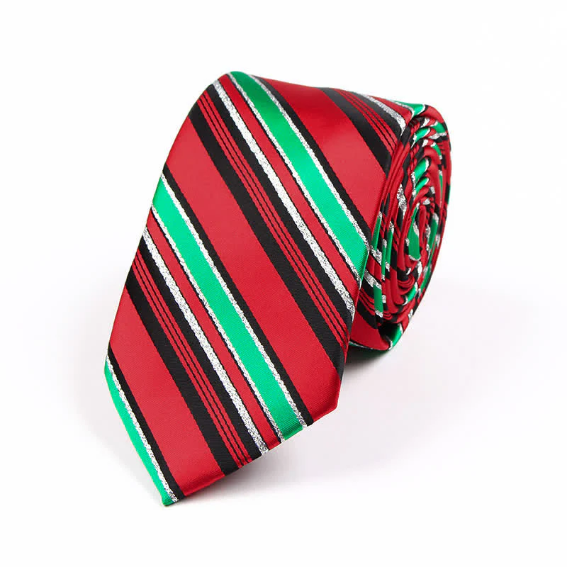 Men's Novelty Christmas Santa Vibe Element Necktie - Image 10