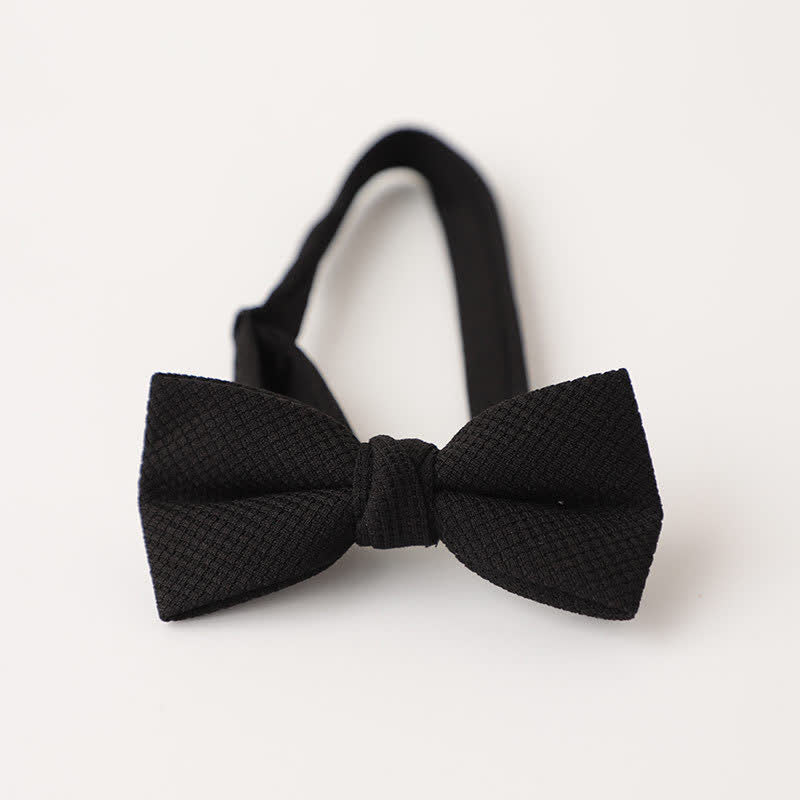 Men's Morandi Theme Solid Color Bow Tie - Image 6