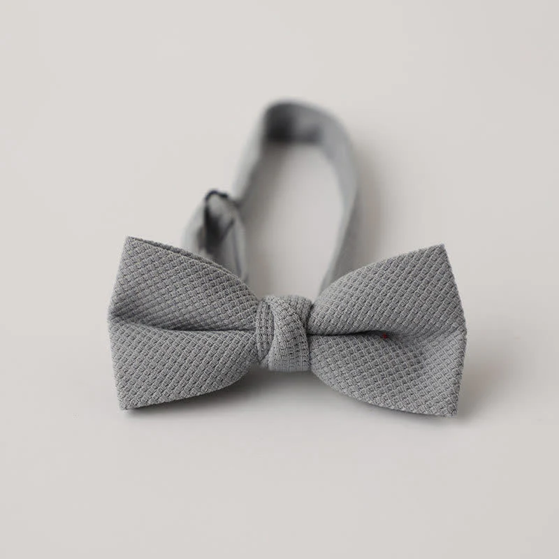 Men's Morandi Theme Solid Color Bow Tie - Image 8