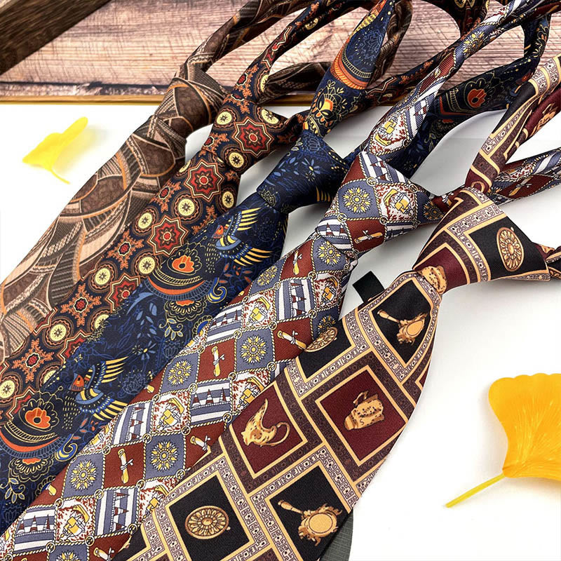 Men's Personalized Retro Patterned Hand Tie Multi Style Necktie - Image 4