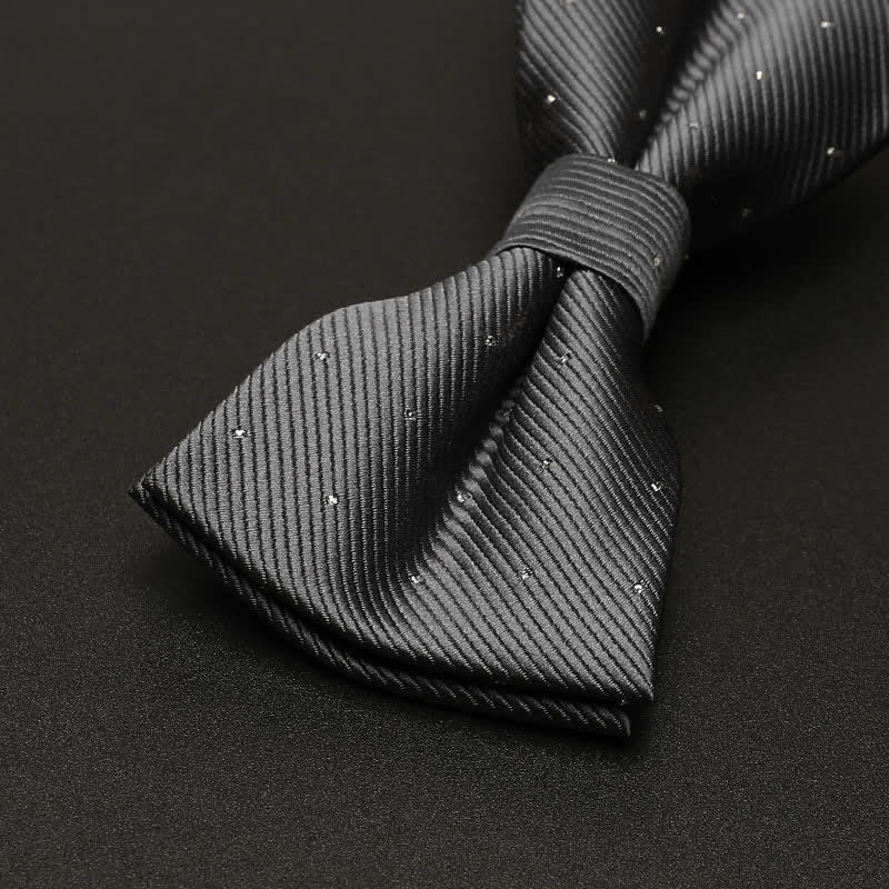 Men's Polka Dotted Formal Tuxedo Bow Tie - Image 4