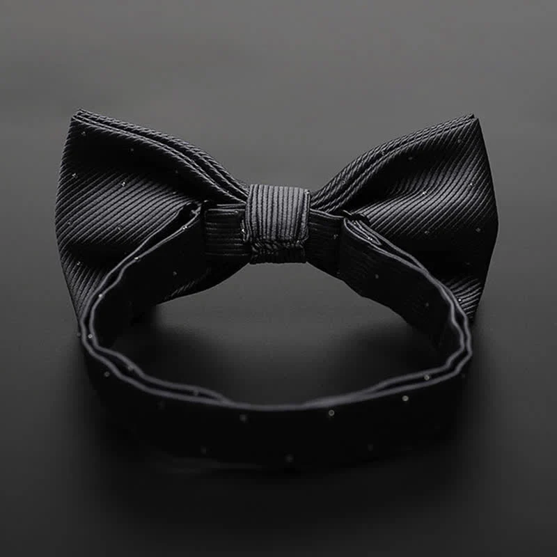 Men's Polka Dotted Formal Tuxedo Bow Tie - Image 5