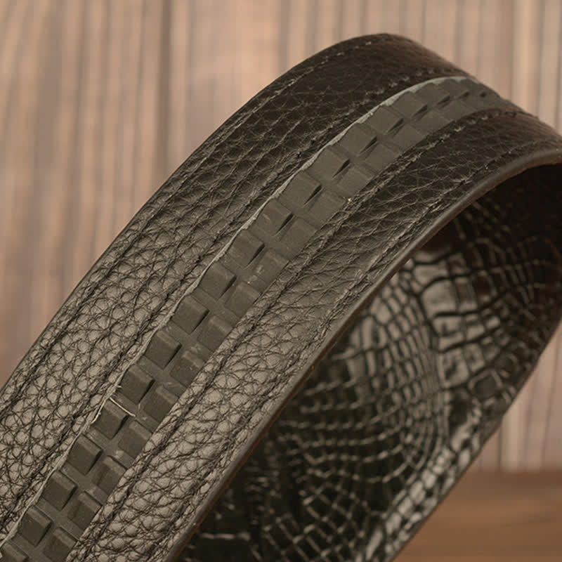 Men's Punk Elephant Alligator Pattern Leather Belt - Image 12