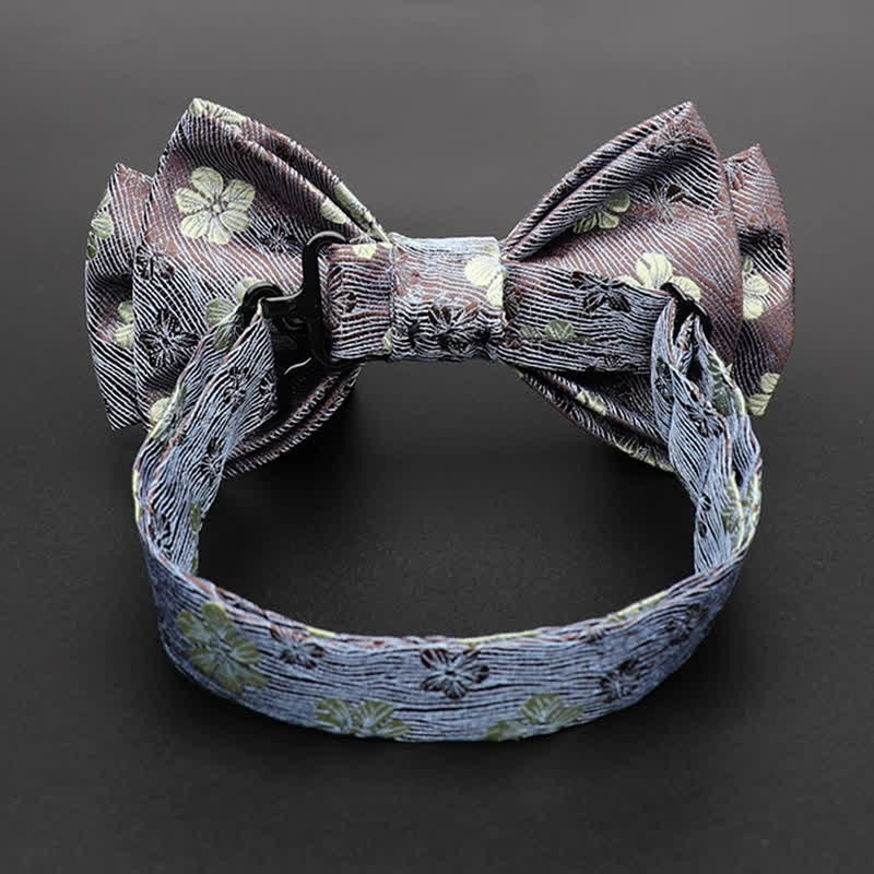 Men's Little Daisy Luxury Floral Bow Tie - Image 6