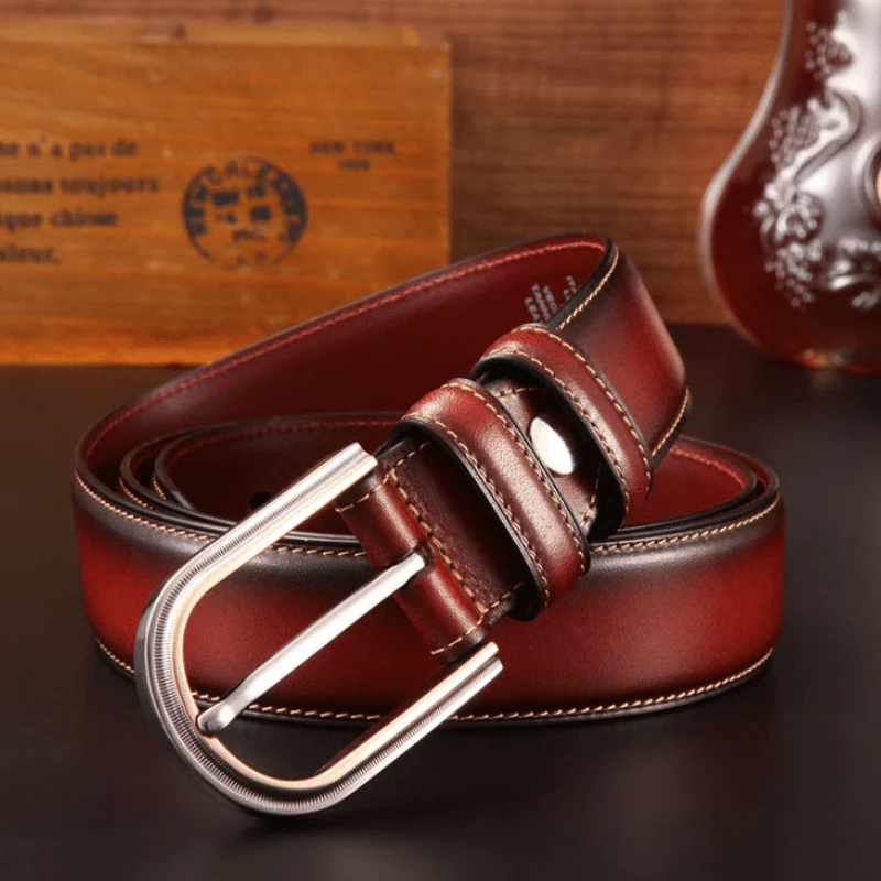 Men's Retro Double-Sided Stylish Leather Belt - Image 5