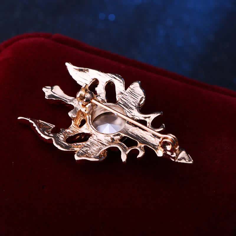 Men's Retro Gem Dragon Sword Brooch - Image 5