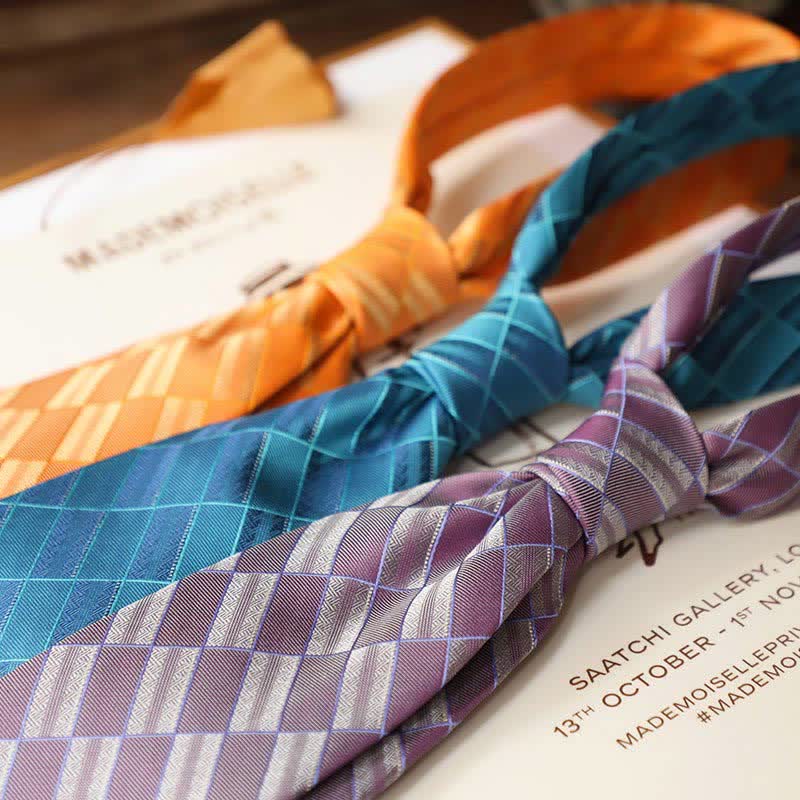 Men's Retro Street Style Geometric Necktie - Image 2
