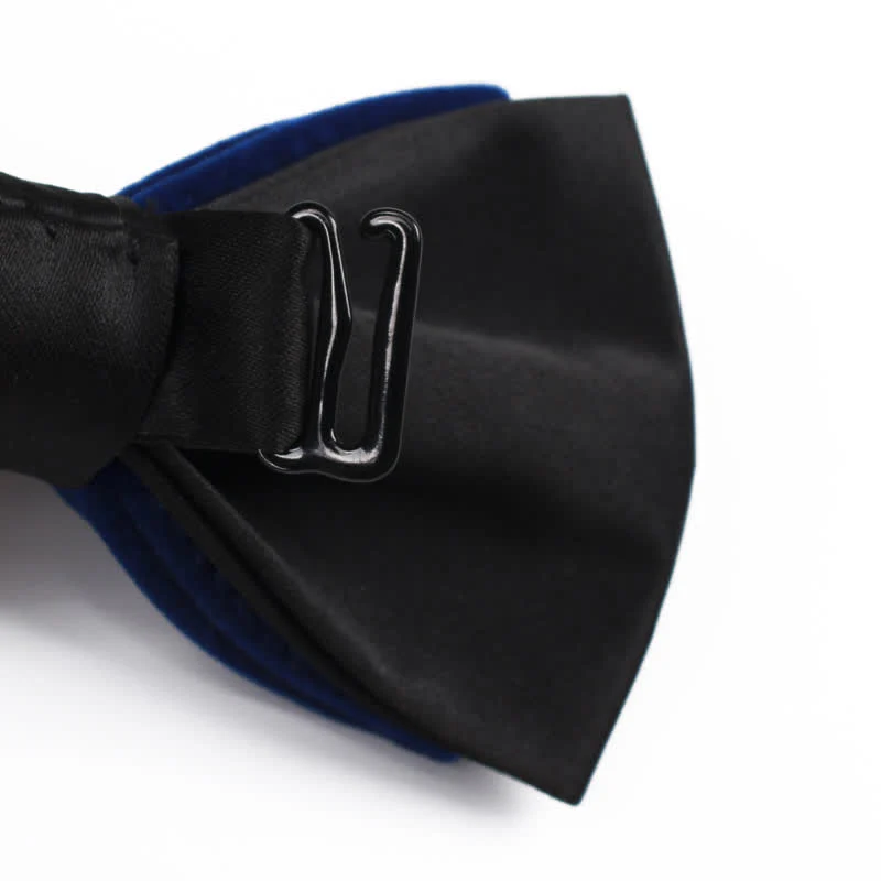 Men's Rhinestone Patchwork Velvet Bow Tie - Image 6