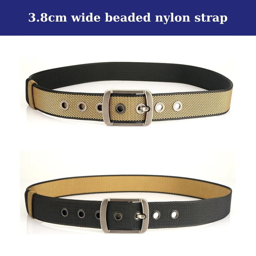 Men's Rotatable Buckle Belt Reversible Nylon Belt - Image 5