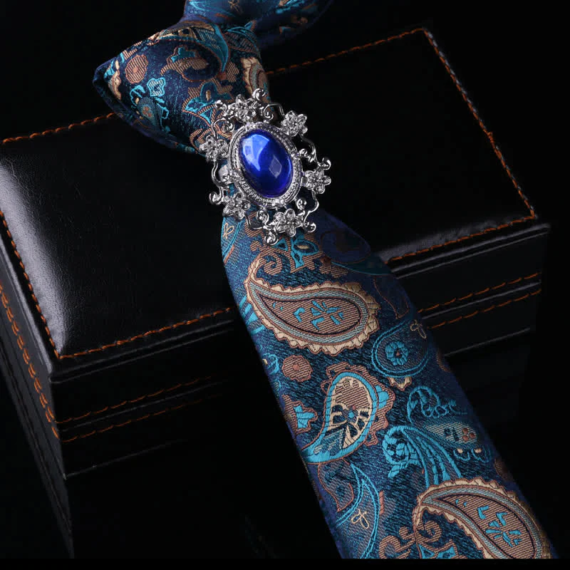 Men's Royal Throwback Pin Buckle Necktie - Image 14