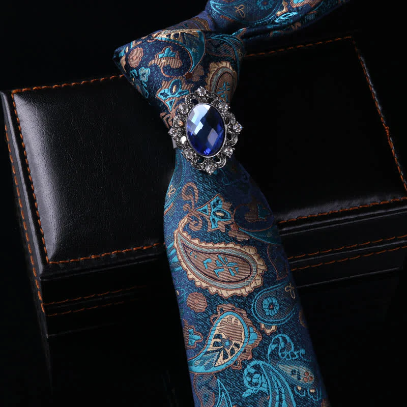 Men's Royal Throwback Pin Buckle Necktie - Image 8