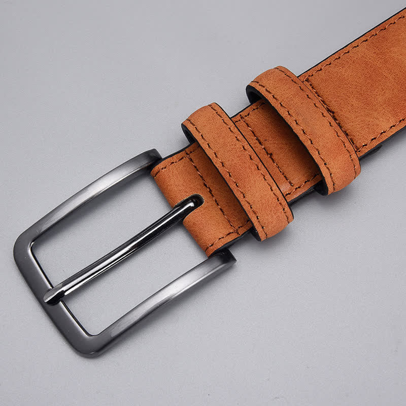 Men's Rugged Matte PU Leather Belt - Image 4