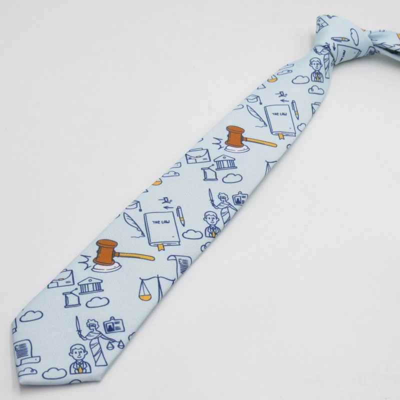 Men's Scales Of Mathematics Pattern Necktie - Image 4