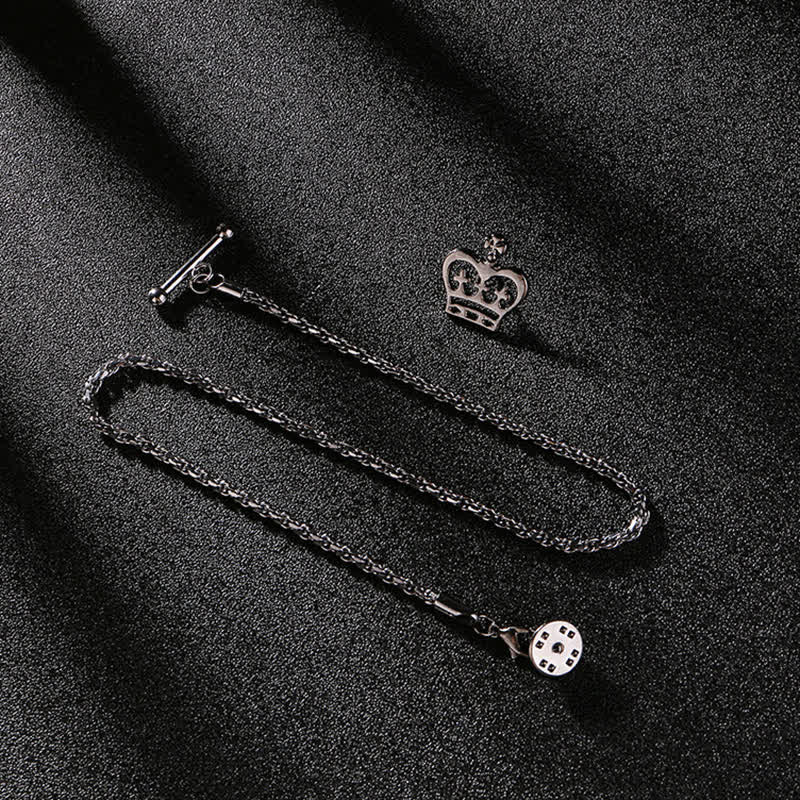Men's Shirt Tuxedo Stud Lapel Chain Suit Brooch with Hanging Chain - Image 7
