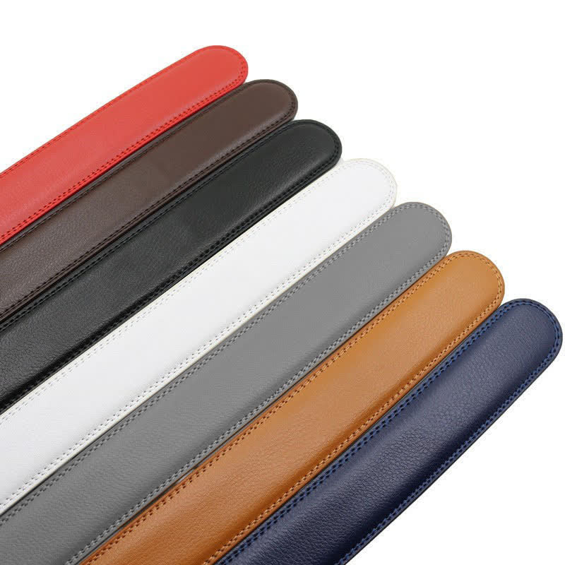 Men's Simple Hollow Automatic Buckle Leather Belt - Image 4