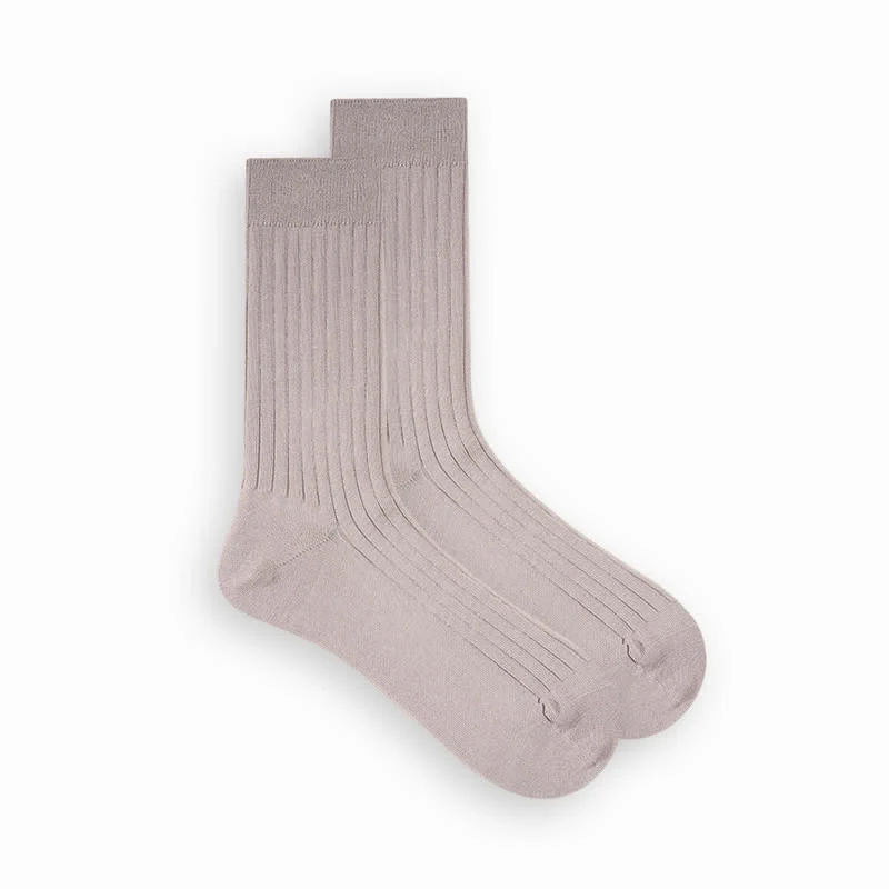 Men's Simple Solid Color Business Cotton Socks - Image 20